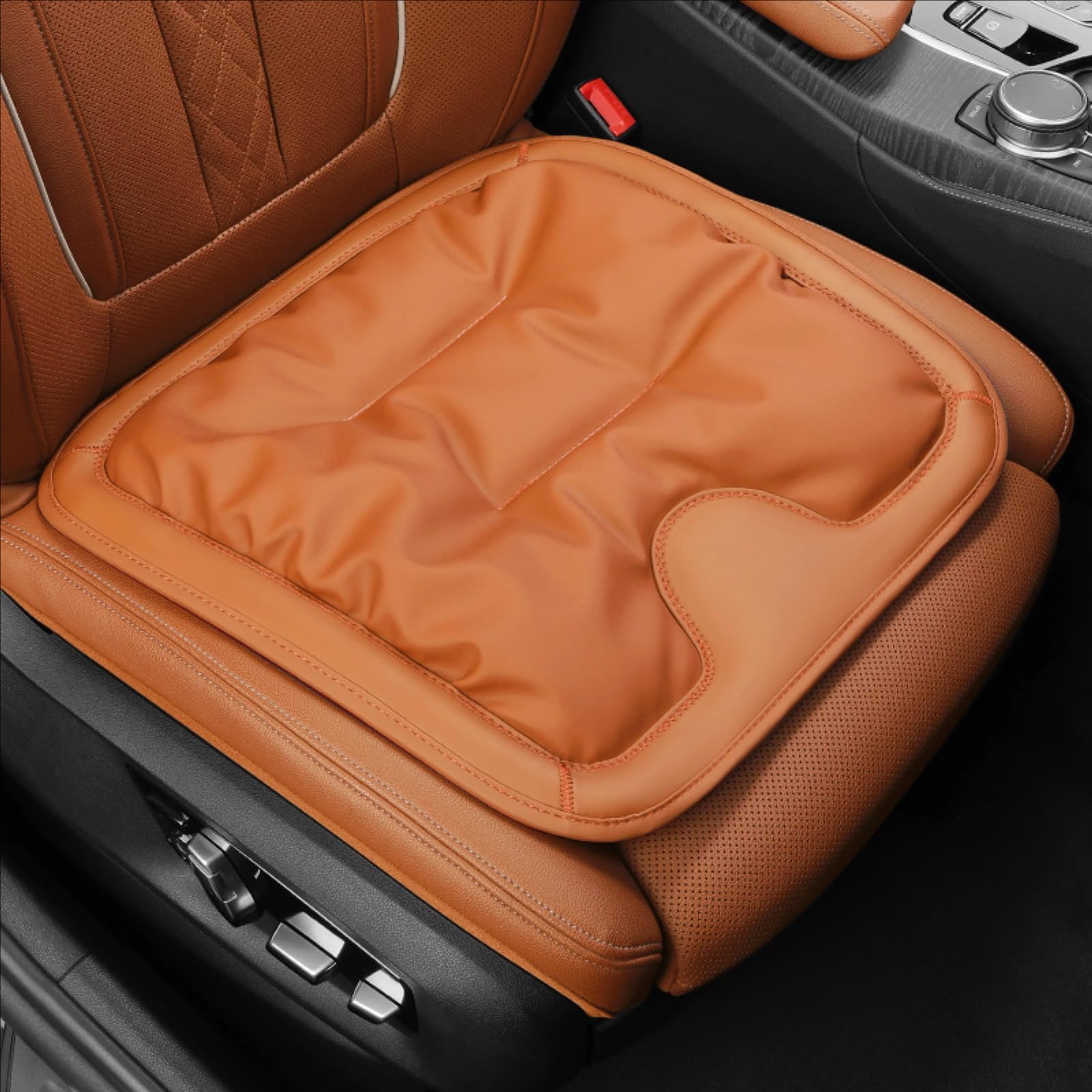 Poduszka samochodowa do Jeep Wagoneer/Wrangler/Grand Cherokee/Grand Wagoneer, pianka z pamięcią ochrona wygodna antypoślizgowa mata na siedzenie, odciążająca ciśnienie, pojedyncza pomarańczowa