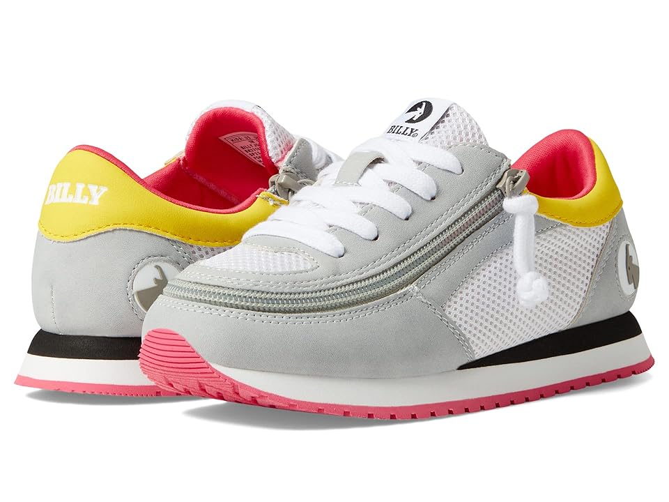 BILLY Footwear Kids Jogger (Little Kid/Big Kid) (Grey/Pink) Kid's Shoes INTERNATIONAL SHIPPING