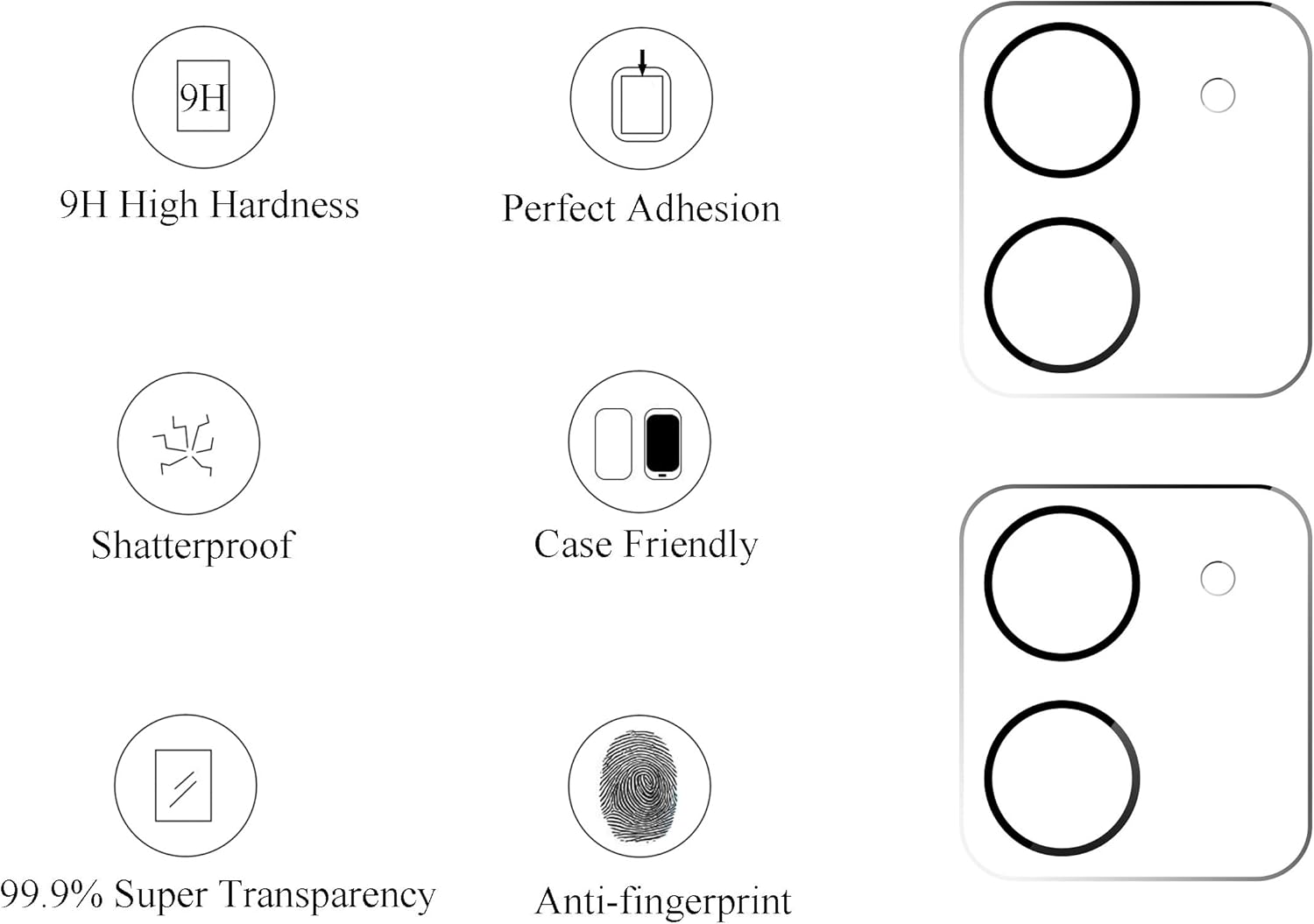 Discount 80% Ailun Lens Screen Protector Compatible for iPhone 12 2Pack Tempered Glass Film,[9H Hardness] - HD