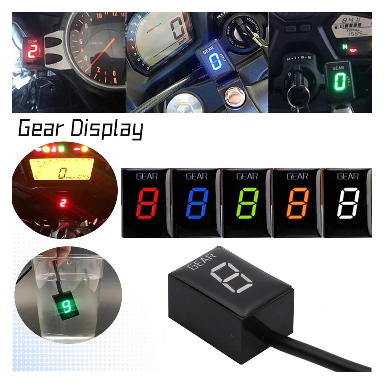 Motocicletta Marce Sensori Per VE & RSYS 650 2010 2011-2015 2016 2017 2018 Accessori Moto LED 1-6 Indicatore Di Marcia Display Meter Velocità Componenti