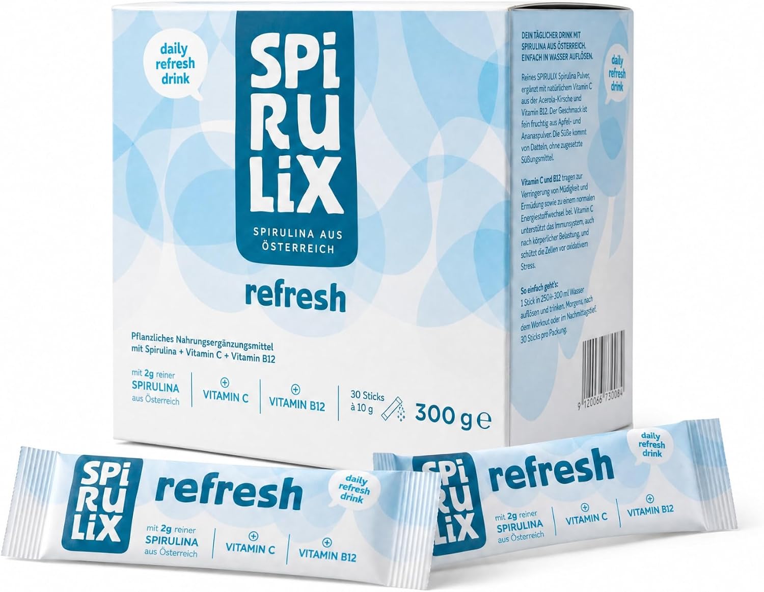 Spirulina Refresh Stickpacks 30 Sticks