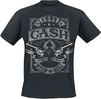 Johnny Cash Mean As Hell T-Shirt schwarz XXL