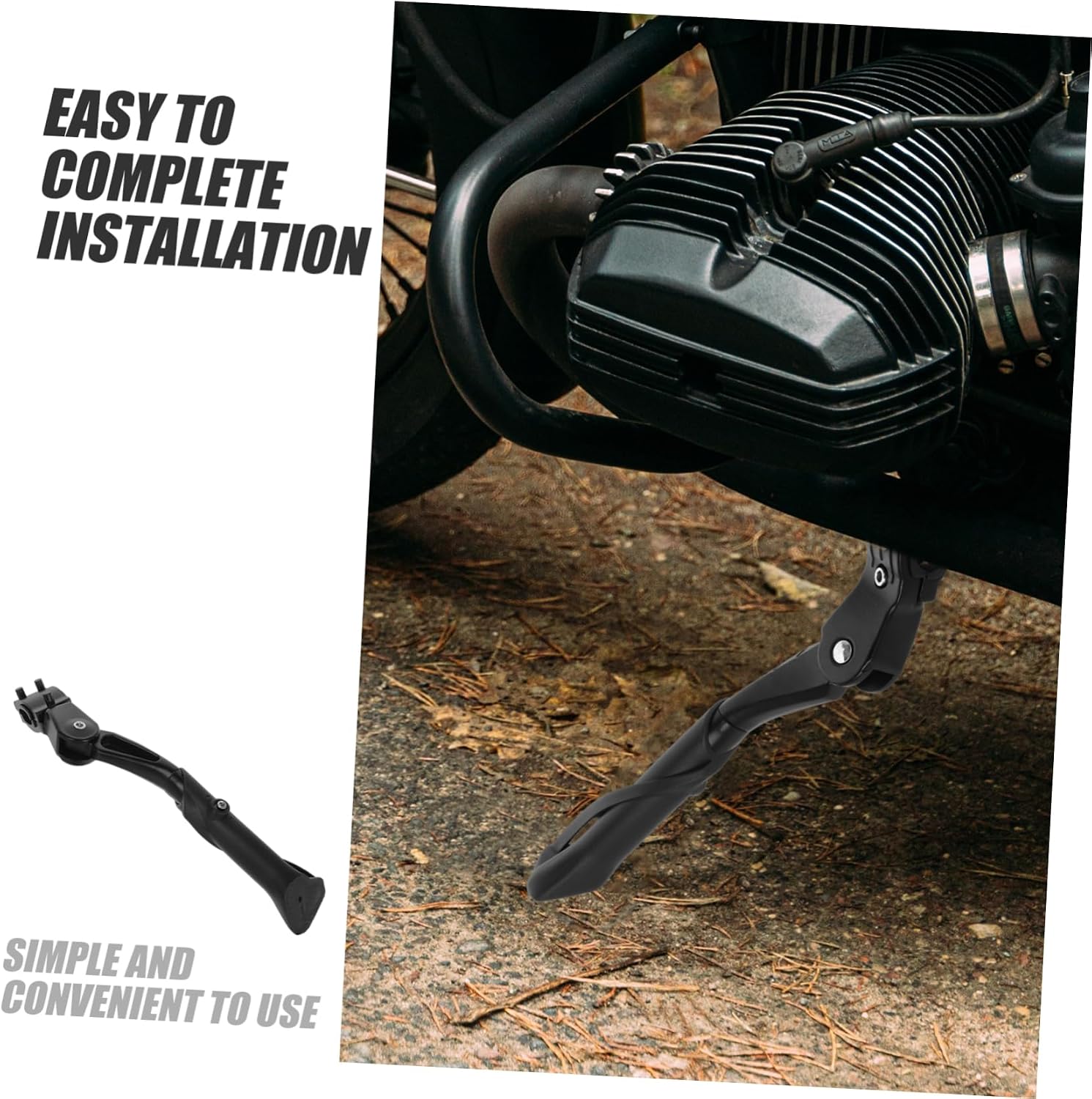 Aluminum Alloy Adjustable Bike Kick Stand for Motorcycle Adults