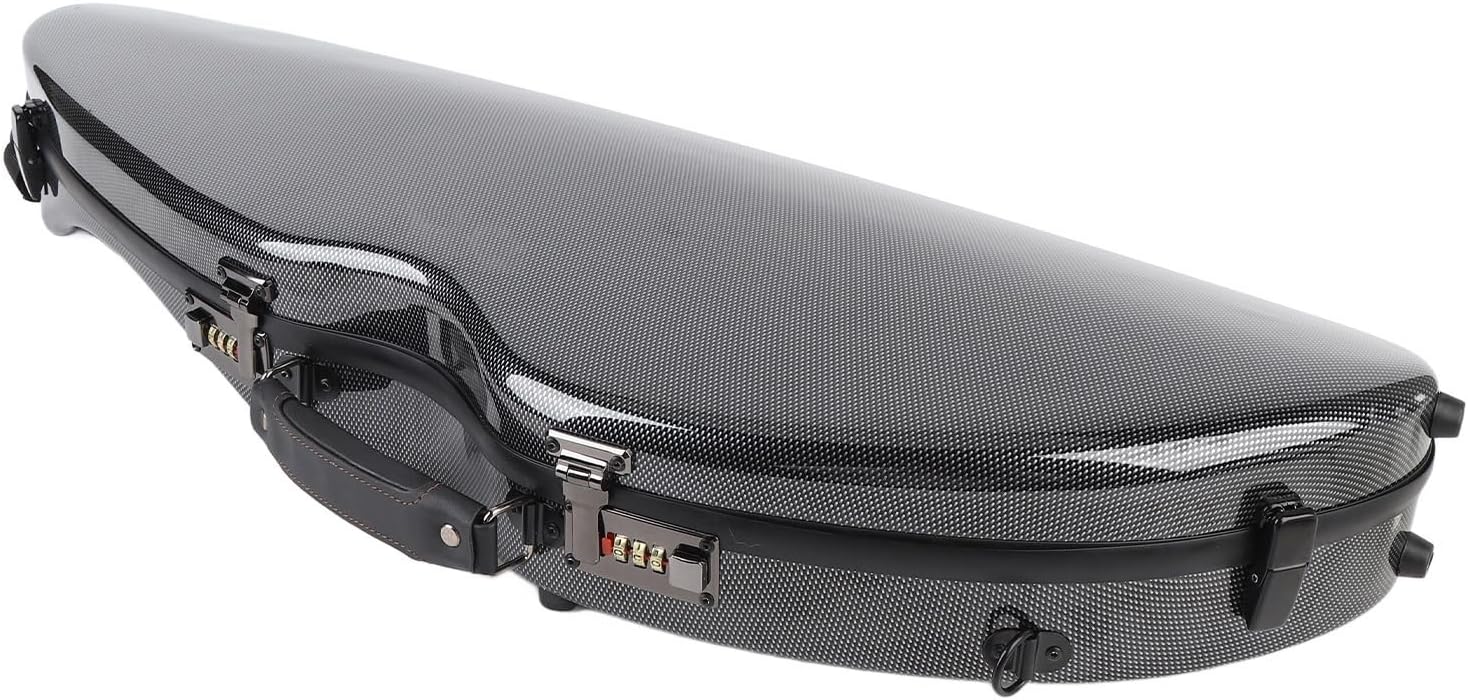 Fockety 4/4フルサイズバイオリンケース、湿度計を内蔵した軽量