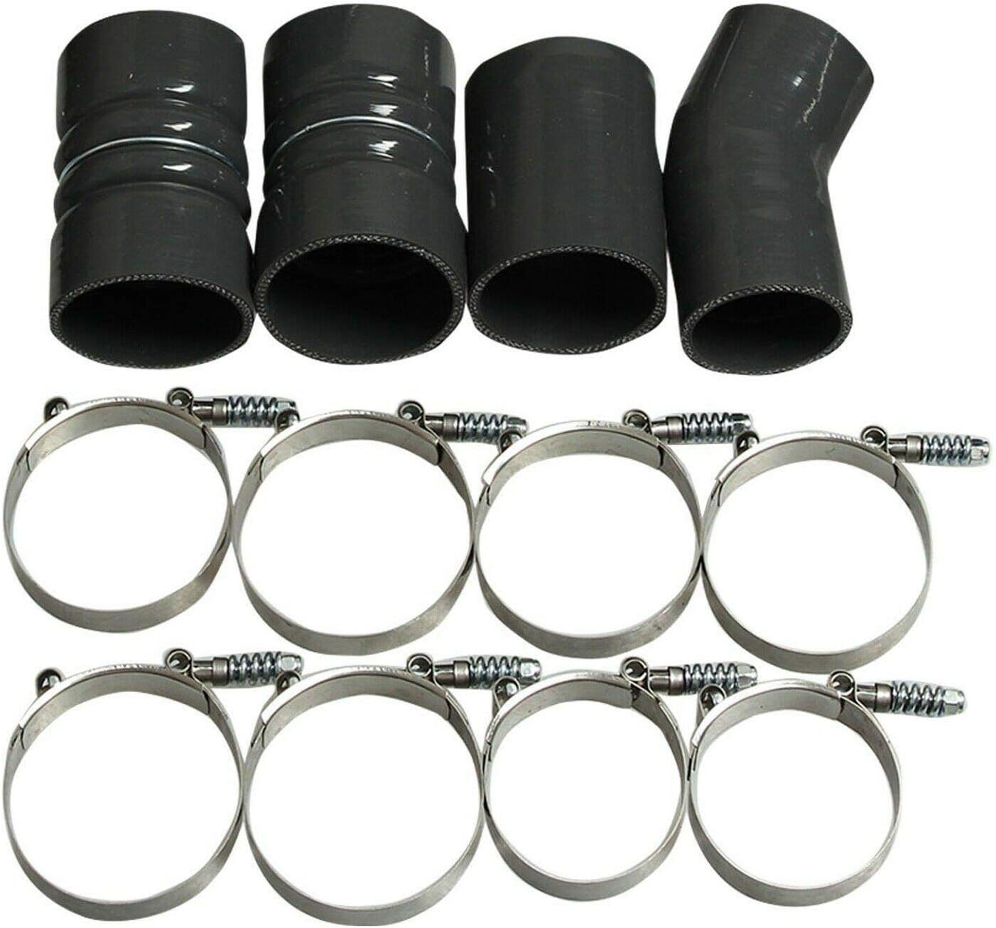 Turbo Intercooler Pipe and Boot Kit CAC tubes Powerstroke Fit for Ford 6.0L 2003 - 2007