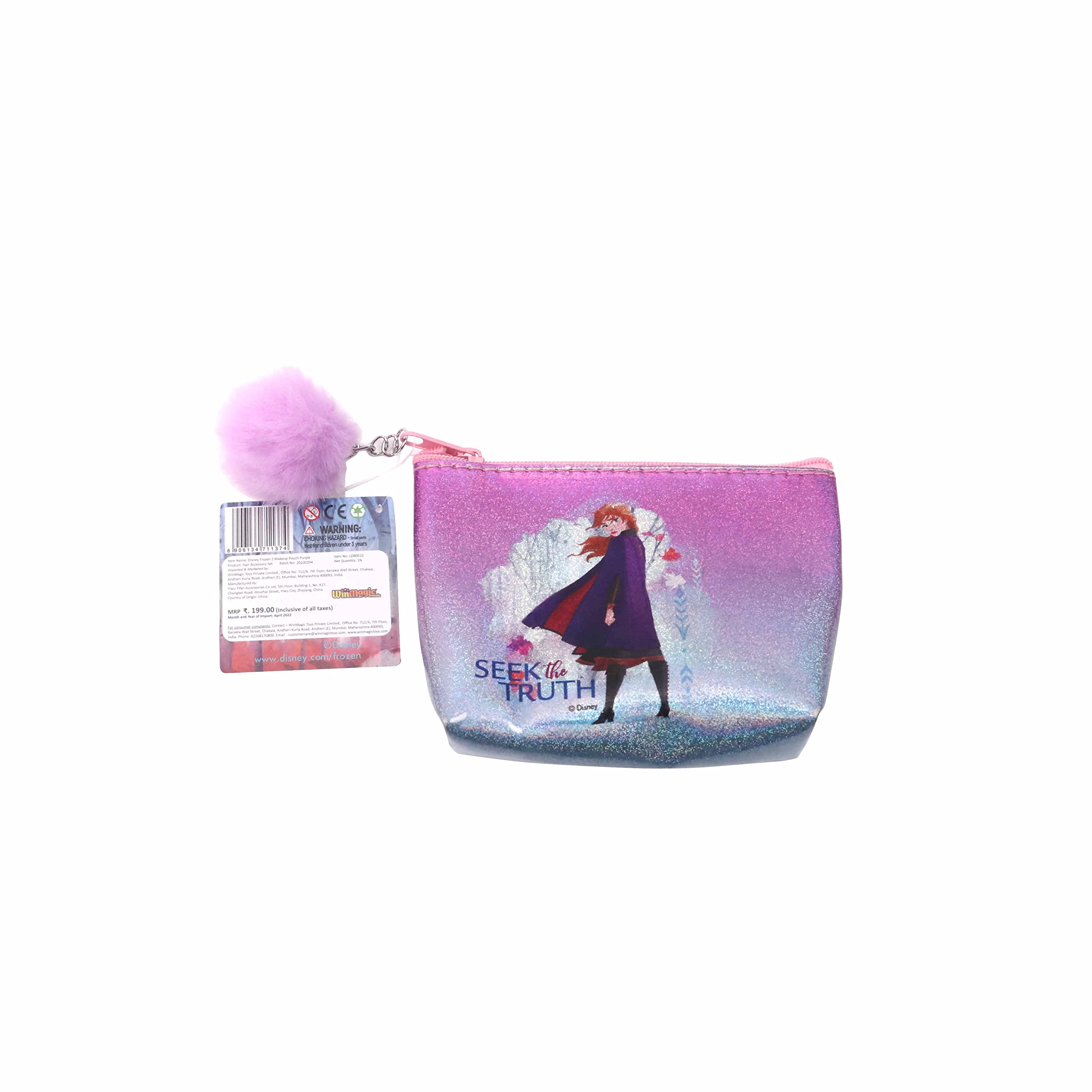 Lil Diva Disney Frozen II Multipurpose Pouch In Purple Color For Girls 3 years And Above (B0B8CNPC2X) Amazon Price History, Amazon Price Tracker