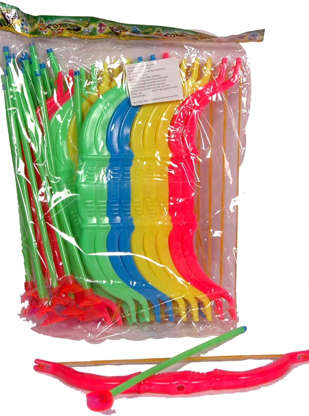ToyGiftZone Bow Arrow (Multi)-Pack of 20 Pieces