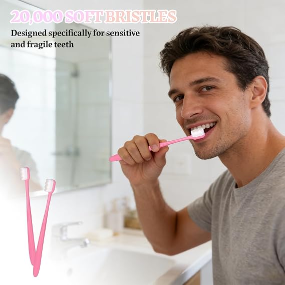 20PCS Soft Toothbrush for Adults & Children, 4 Colors