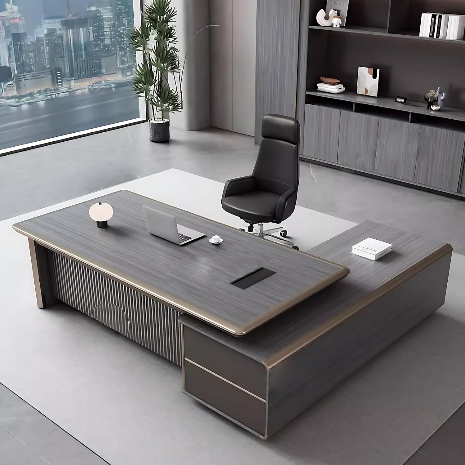 Amazon.com: TIZAZO 78IN Executive Office Desk - Fashionable Executive ...