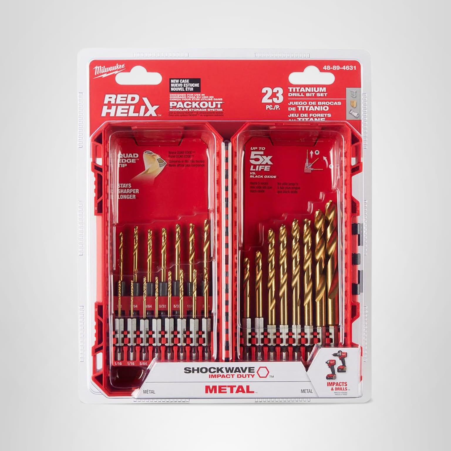 Milwaukee 48-89-4631 Kit Tin Shockwave (23-Piece) - Amazon.com