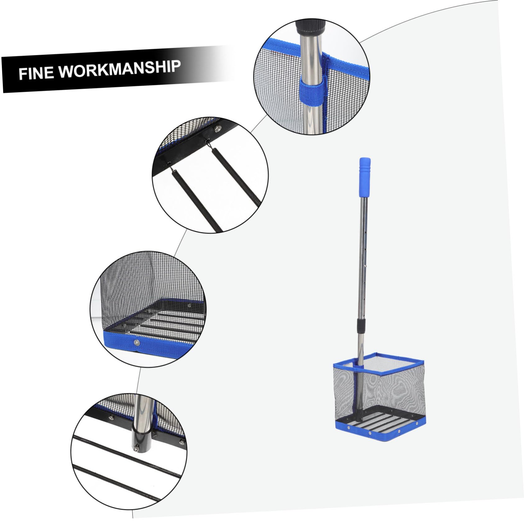 Didiseaon Recogedor De Balones De Tenis De Mesa Mango Telescópico Contenedor De Balones para Recogida Fácil La Mesa De Tenis para Entrenamiento
