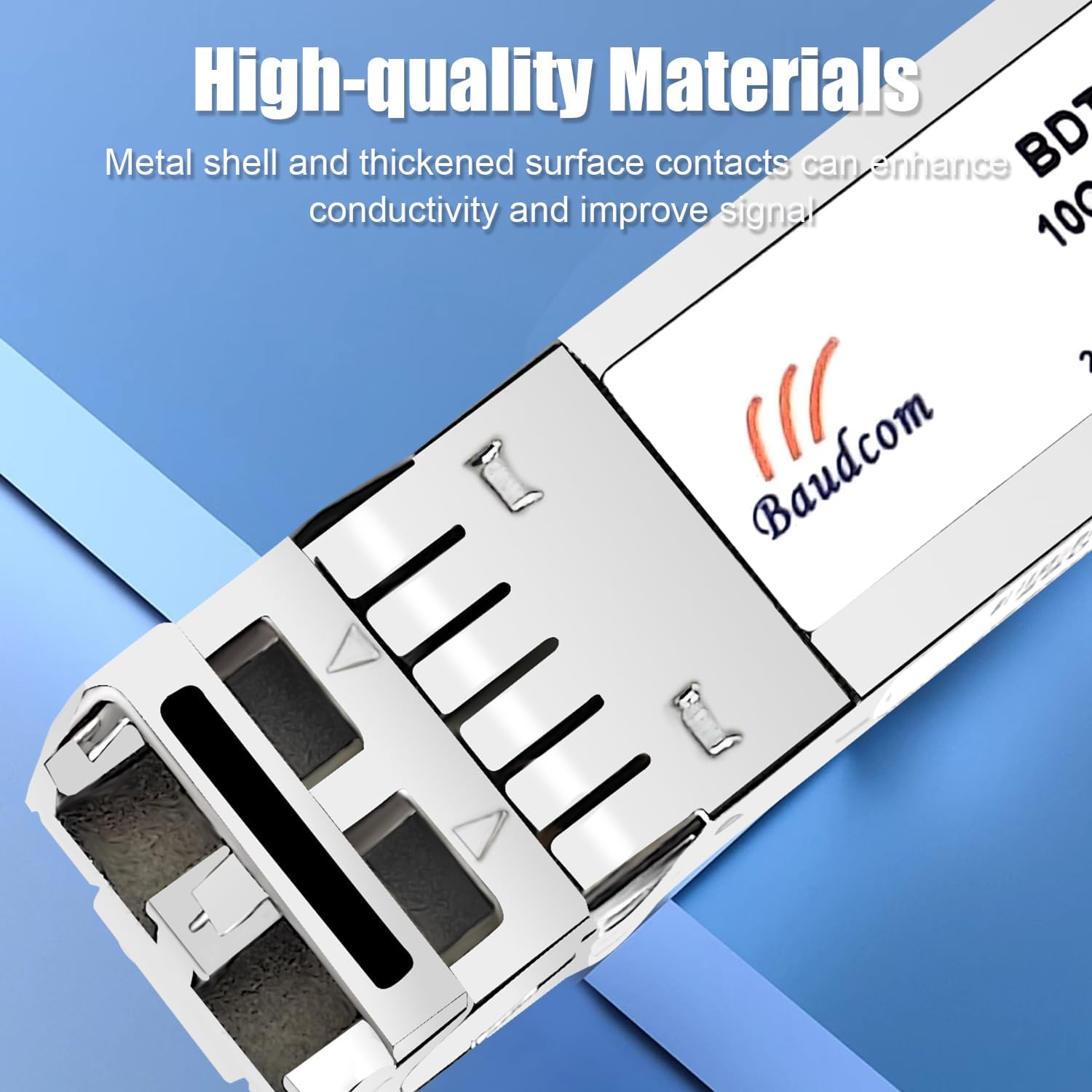 10Gb SFP SR Multimode Module 300-meter 850nm LC, 10GBase-SR SFP+ Transceiver Compatible for Cisco SFP-10G-SR, Meraki, Mikrotik, Ubiquiti, Netgear, Zyxel, Synology, D-Link and More, 1 Pack