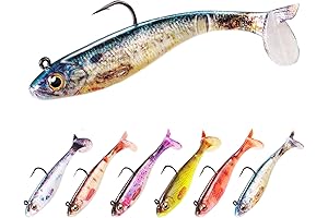 Mimic Minnow Pack: Pre-Rigged Swim Baits for Bass