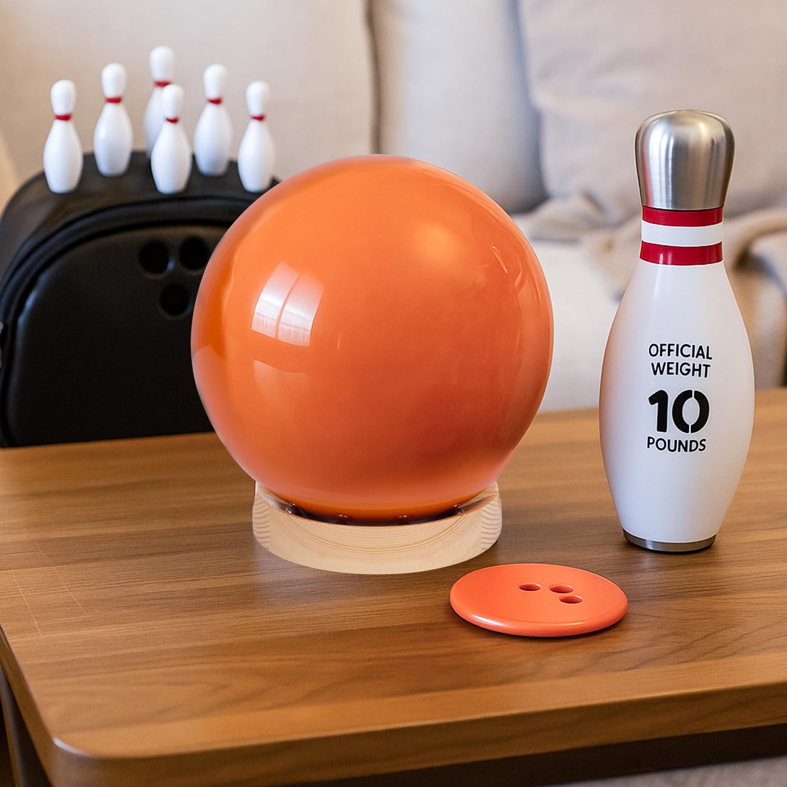 ボウリングボールスピナー Amazon.co.jp: DigNew 木製ボウリングボールスピナー ニス仕上げ – 1
