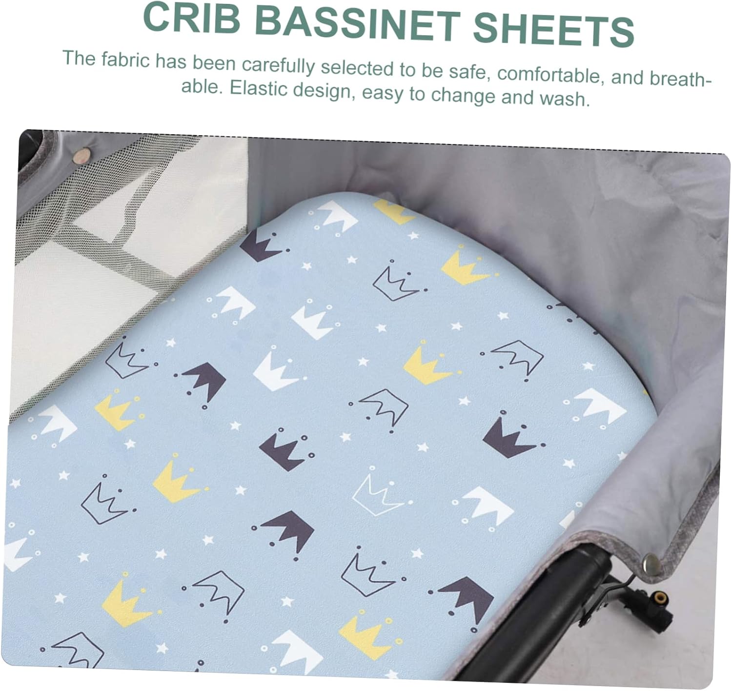 Removable Crib Mattress Cover Fitted Bassinet Bassinet Pad Muslin Crib