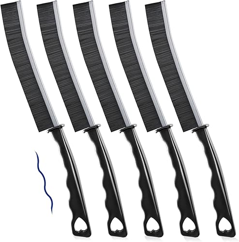 Miniatura 1 de Cepillo de limpieza de huecos, cepillo de limpieza de hendiduras de cerdas duras para baño, cocina, esquinas muertas, azulejos, ranuras de ventana,