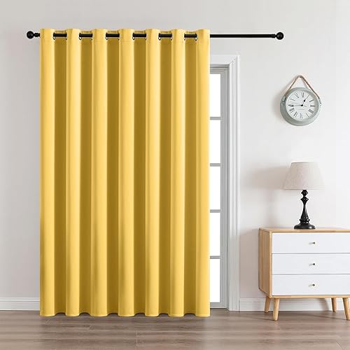 Miniatura 70 de CUCRAF Juego de 2 paneles de cortinas opacas negras de 54 pulgadas de largo, cortinas de oscurecimiento de habitación para sala de estar y