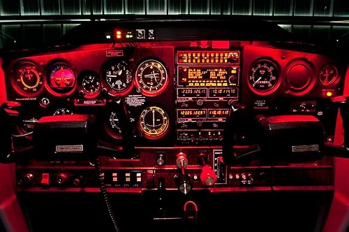 Miniatura 4 de Tira de luz LED – Tiras de luz LED de doble color (rojo/blanco) para automóvil, avión, aviones, caravana, barco, interior, cabina, cabina,