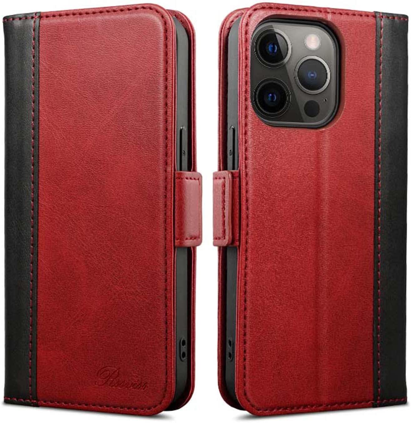 Étui en cuir iPhone 14 Pro Max avec lanière pour voyager léger au quotidien