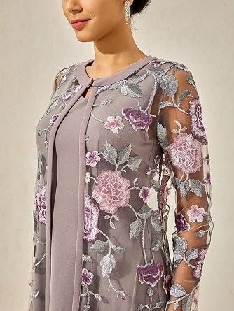 Women's Maxi Dresses 2 Piece Outfit Wedding Guest Cocktail Tea Party Dress Ruffle Lace Floral Casual Formal Evening Dress