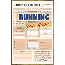 Daily Running Journal Log Runners Logbook with Motivational Quotes, Day-by-Day Runners Planner with Training, Track Distance, Speed, Duration, Heart Rate, Weather, Time, and Goals, and More