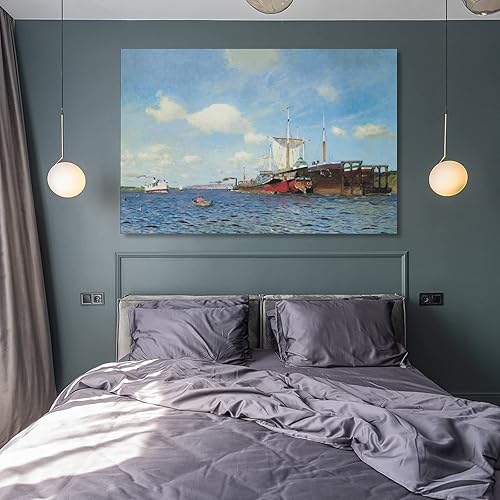 Miniatura 8 de JHART Pósteres artísticos de paisaje levitano de Isaac con impresión artística de pared para colgar fotos de la familia, decoración del dormitorio,