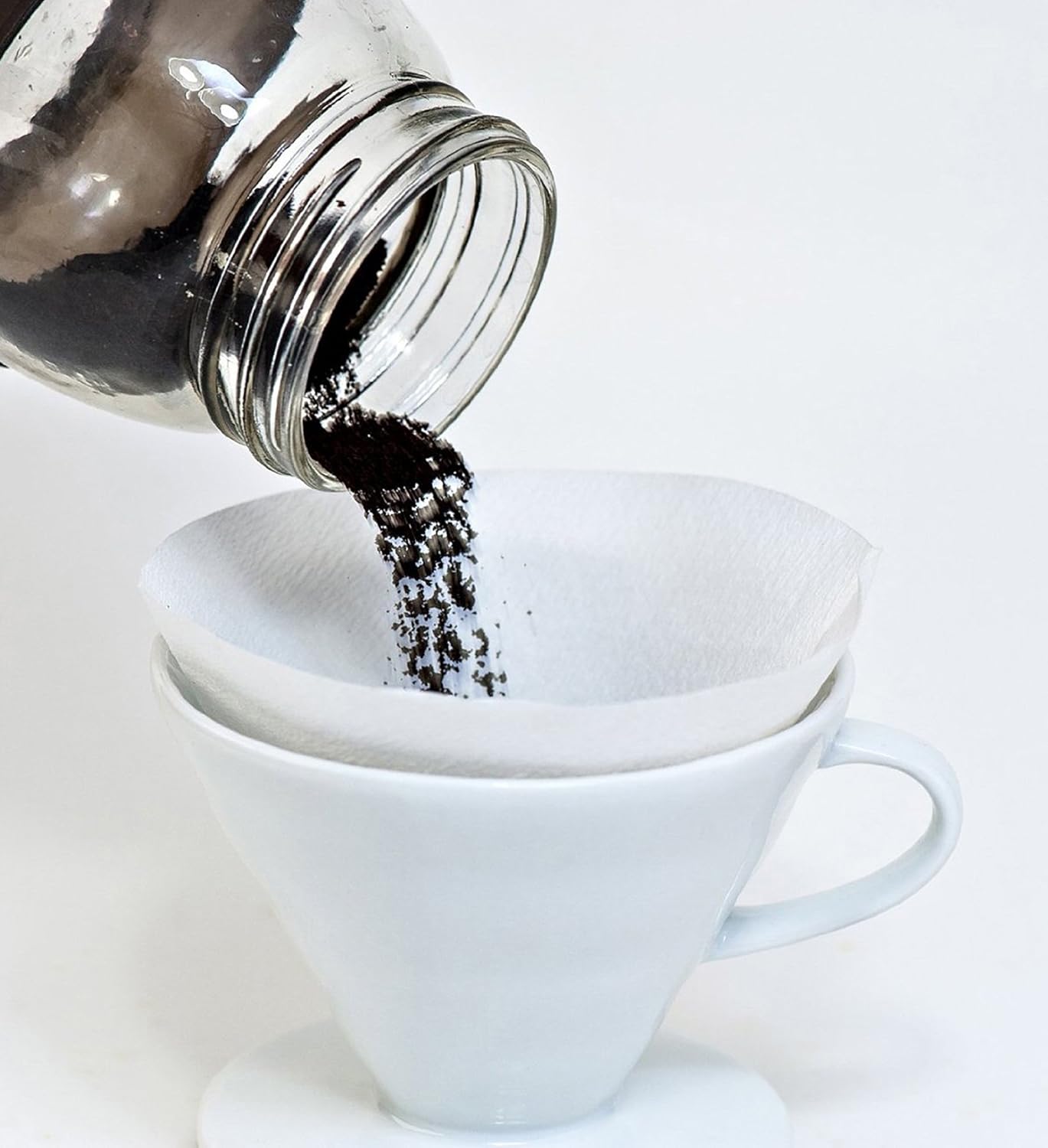 Tanors Pour Over Coffee Dripper. Pour Over Coffee Maker. Size 2 White