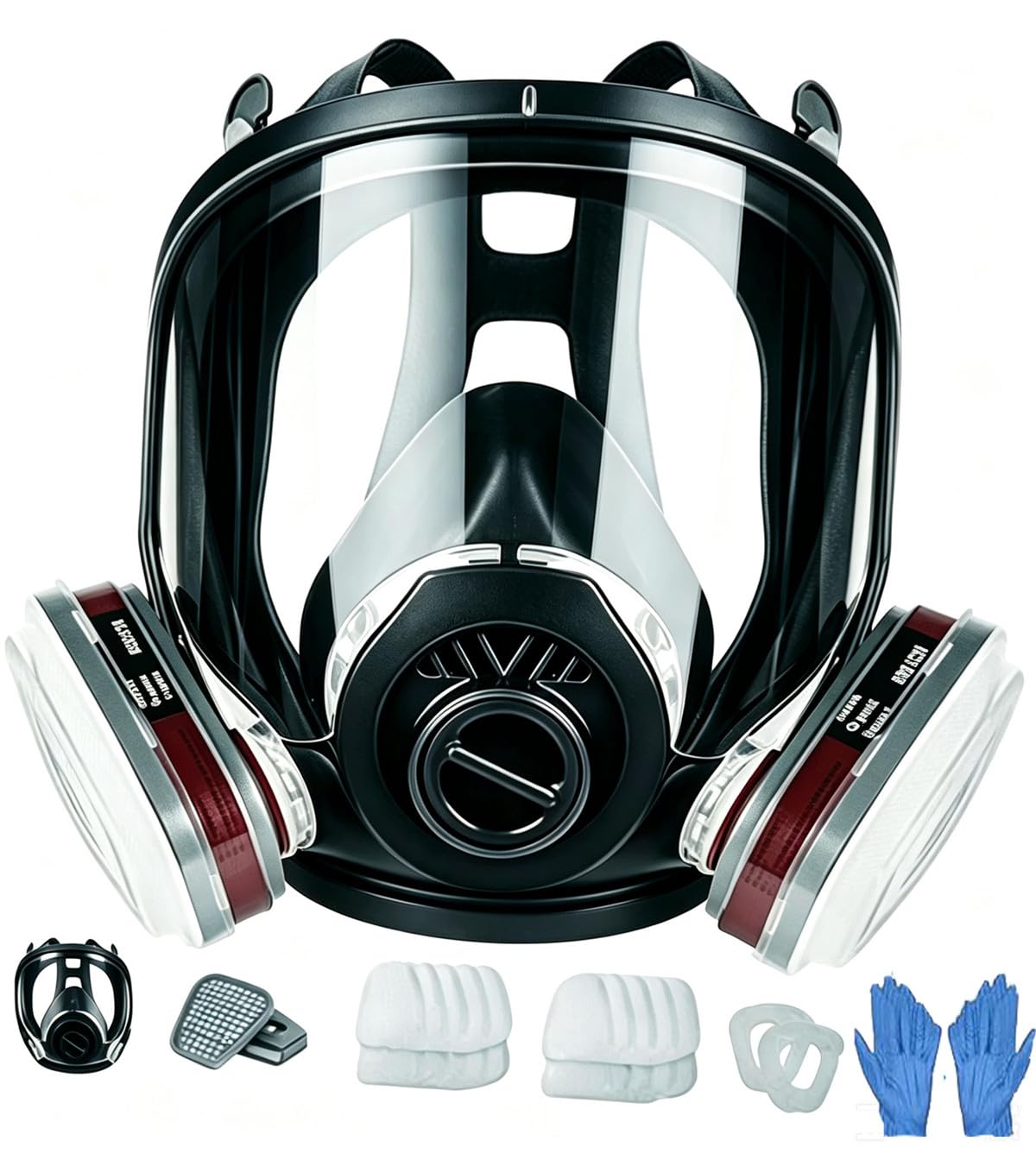 VORAX Maschera a gas integrale, respiratore di protezione completa per il viso
