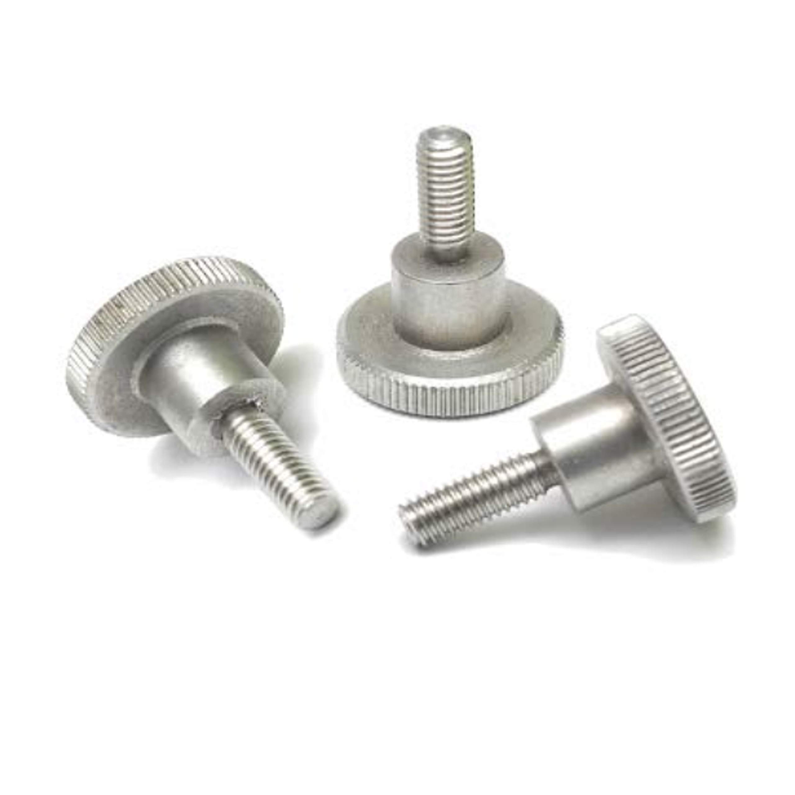 Knurled Bolt Screw Thumb Type Stainless Steel Hand Grip Knob (M3 x 6mm, Pack of 2), Silver - Image 3