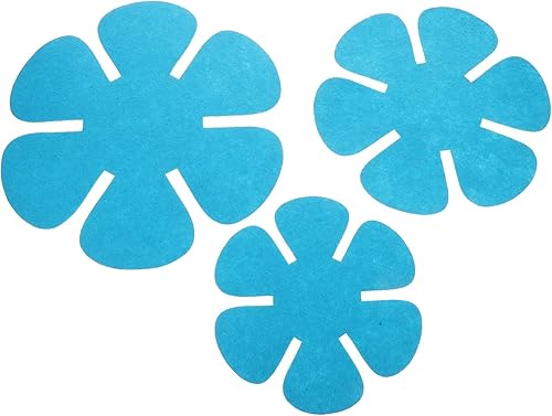 Hemoton Protector de olla y sartén, juego de 12 almohadillas redondas de tela no tejida azul