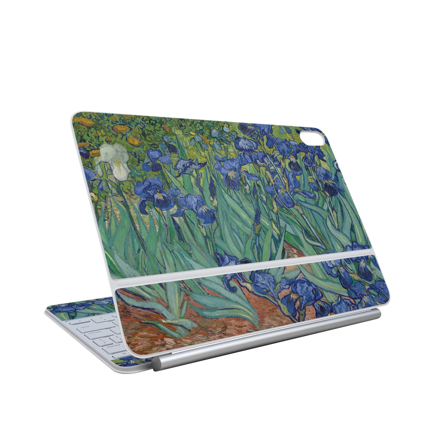 Skin Compatible with Apple Magic Keyboard for iPad Air 13-inch (M3) 2025 - Irises - Premium 3M Vinyl Protective Wrap Decal Cover - Easy to Apply | Crafted in The USA by MightySkins