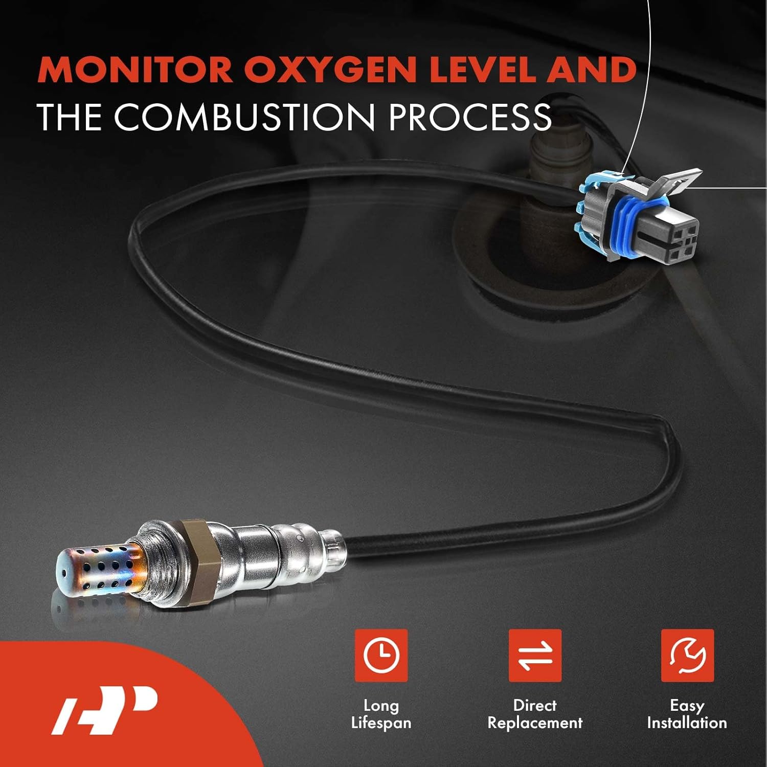 A-Premium O2 Oxygen Sensor Compatible with Cadillac CTS 2008-2011, STS 2008-2011, 3.6L, Upstream & Downstream, 4-PC Set, Replace# 12594935, 1900-545721