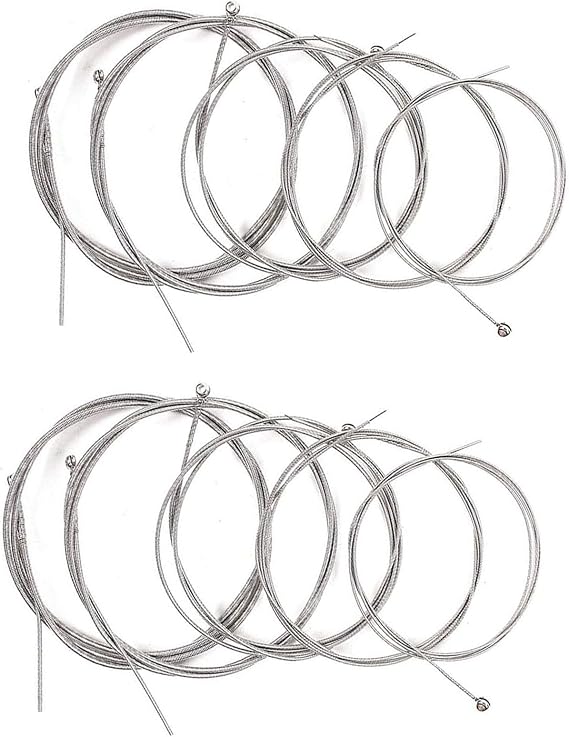 Two Inch Metal String Amazon.com: TUOREN 2 Packs Bass Guitar 5 Strings Set Nickel Plated ...