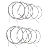 TUOREN 2 Packs Bass Guitar 5 Strings Set Nickel Plated Steel Guitar Strings with Small Ball Ends, Bass 5 Strings Compatible with Acoustic Electric Guitar Replacement Parts Accessories