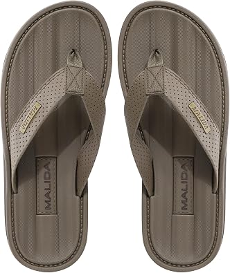 MALIDA Mens Flip Flops Non-Slip Bathroom Shower Shoes Waterproof Cushion foam Indoor and Outdoor Thong Sandals