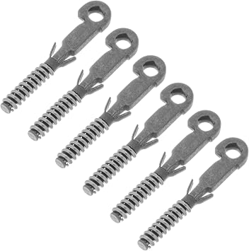 6pcs 15mm x 1.2mm Stainless Steel Spring Hinge Inserts Glasses Replacement Part - Temple Frame Optical Eyeglass Reading Eye Wear Flex Specs Repair Joint Spectacles Loop Bracket Bow