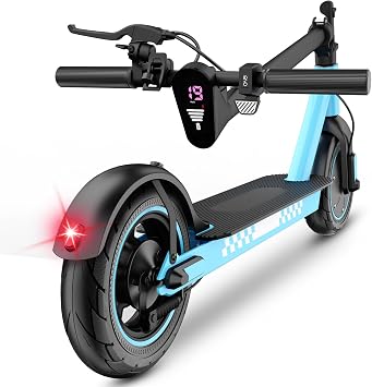 Electric Scooter,8.5/10 Solid Tires,UP to 19MPH,350W/500W Powerful Motor,20-31 Mile Range with Braking System,Foldable Lightweight Electric Scooter for Adults,Max Load 265 LBS,App Control