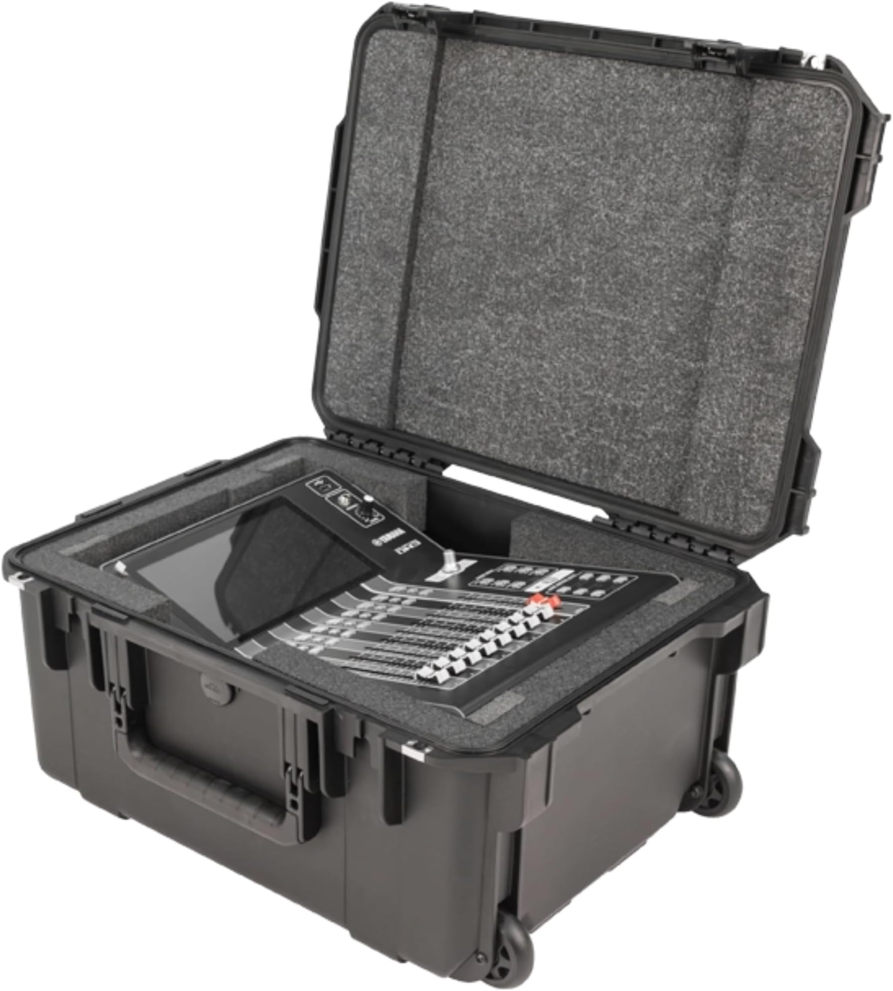 SKB Yamaha DM3/DM3-D iSeries Waterproof Case - Ultra-Durable, Watertight with Custom Foam Interior for Mixer Protection - Built-In Pull