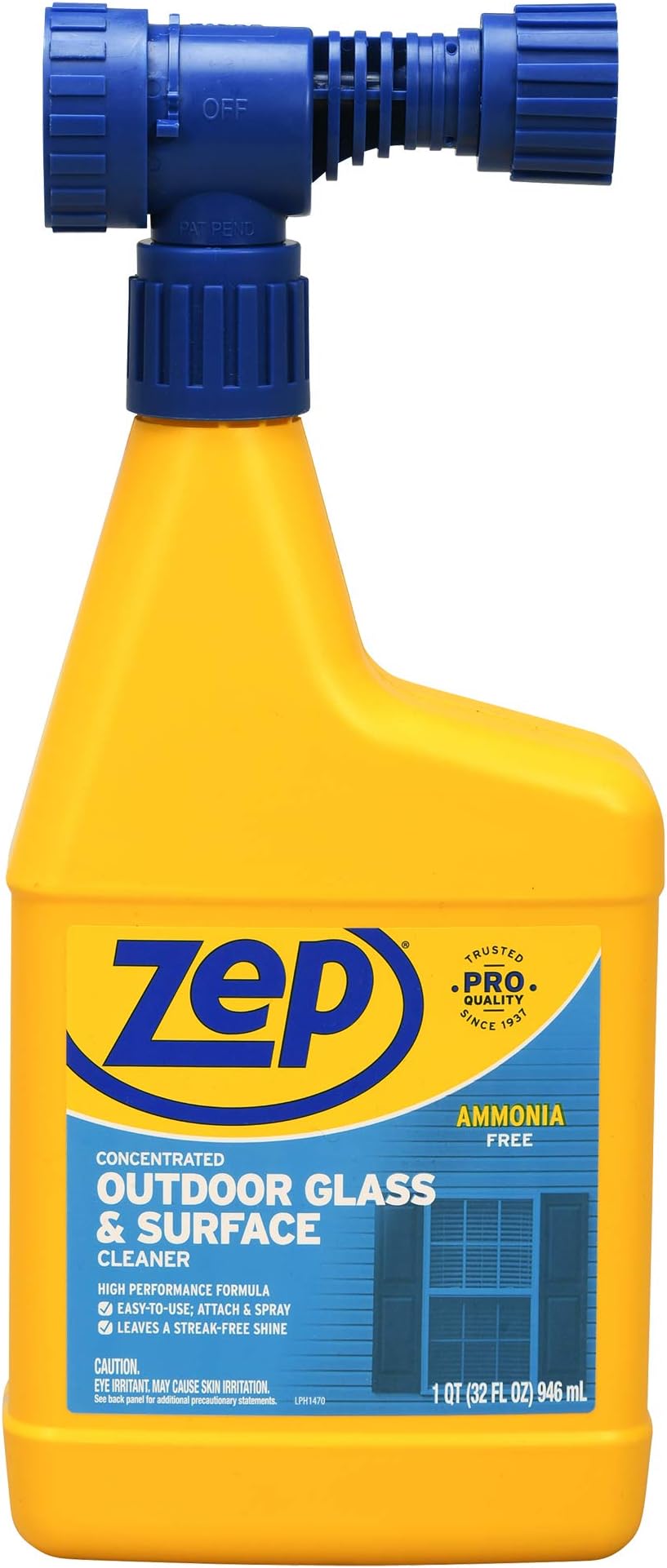 Hose-End Outdoor Cleaner - 32 Ounces - U49910 - Great for Outdoor Glass and Surfaces