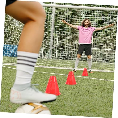 Miniatura 8 de Paquete de 20 conos deportivos de 3.1 in de alto, marcadores de agilidad de plástico resistente para entrenamiento de fútbol y patinaje sobre