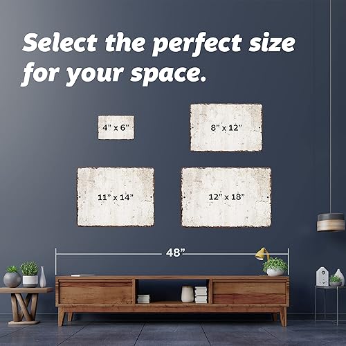 Miniatura 5 de Letrero de metal para habitación de club de golf de aspecto vintage personalizado (8 x 12 pulgadas)