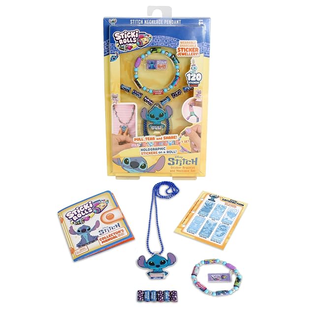 Ravensburger - Sticki Rolls: Kit Pendientes y Pulsera Stitch, Niñas 5+ Años