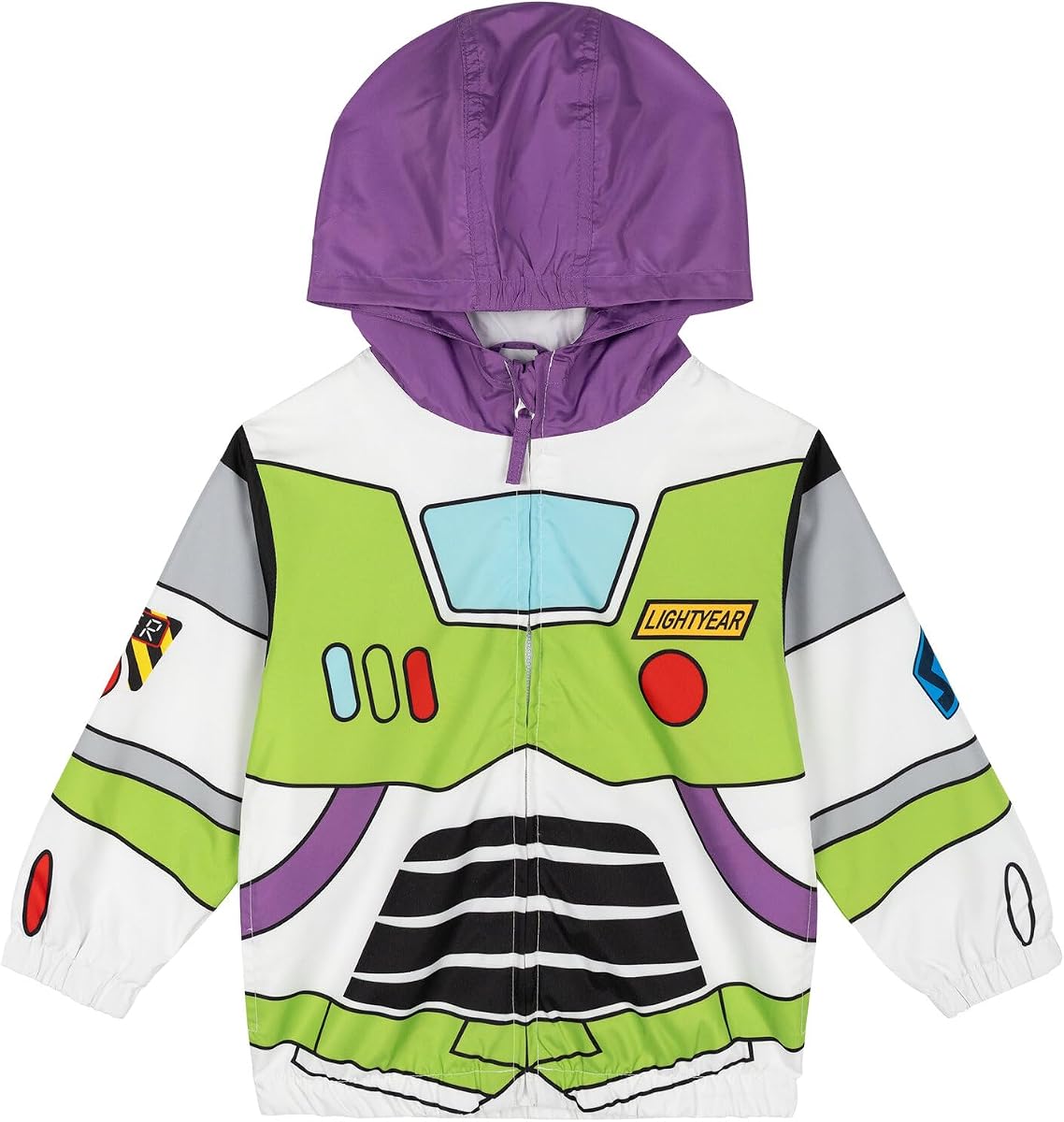 Disney Pixar Chaqueta cortavientos con capucha para niño o niña