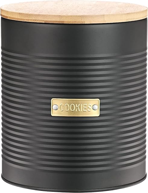 Typhoon Biscuit tin, Silicone, Black/Gold, One