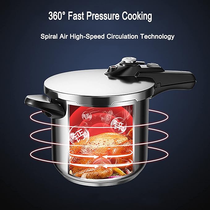 Olla a Presión Acero Inoxidable 6L YUSIWOAL miniatura 3