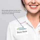 Avery Flexible Printable Name Badges, 2-1/3" x 3-3/8" Rectangle Labels, White, 5 Packs, 800 Removable Name Tag Stickers Total (8395) – view 2