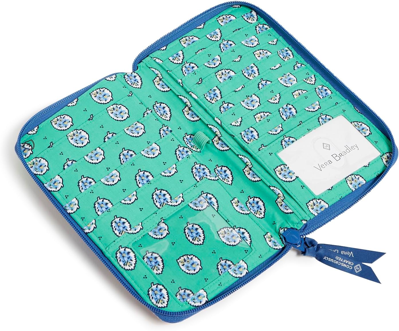 Vera Bradley womens Cotton Deluxe Travel Wallet With Rfid Protection