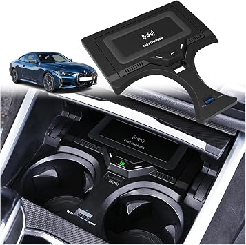 2023 Upgrade Wireless Car Charger for BMW 2 Series 2022-2023 i3/3 Series 2020-2023 i4/4 Series 2021-2023 Center Console Panel, 15W Fast Phone Charging Pad