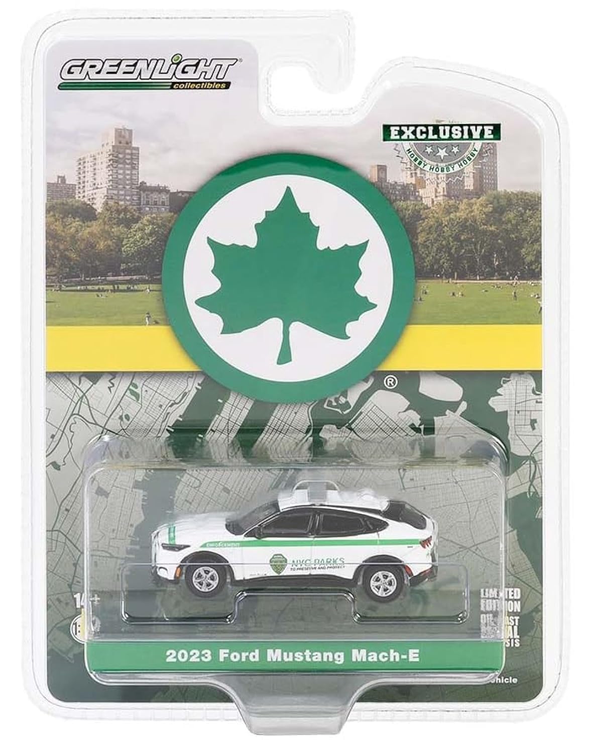 CollectiblesGreenlight 30480 2023 Mustang Mach-E Select - New York City Department of Parks & Recreation (Hobby Exclusive) 1/64 Scale, Gold