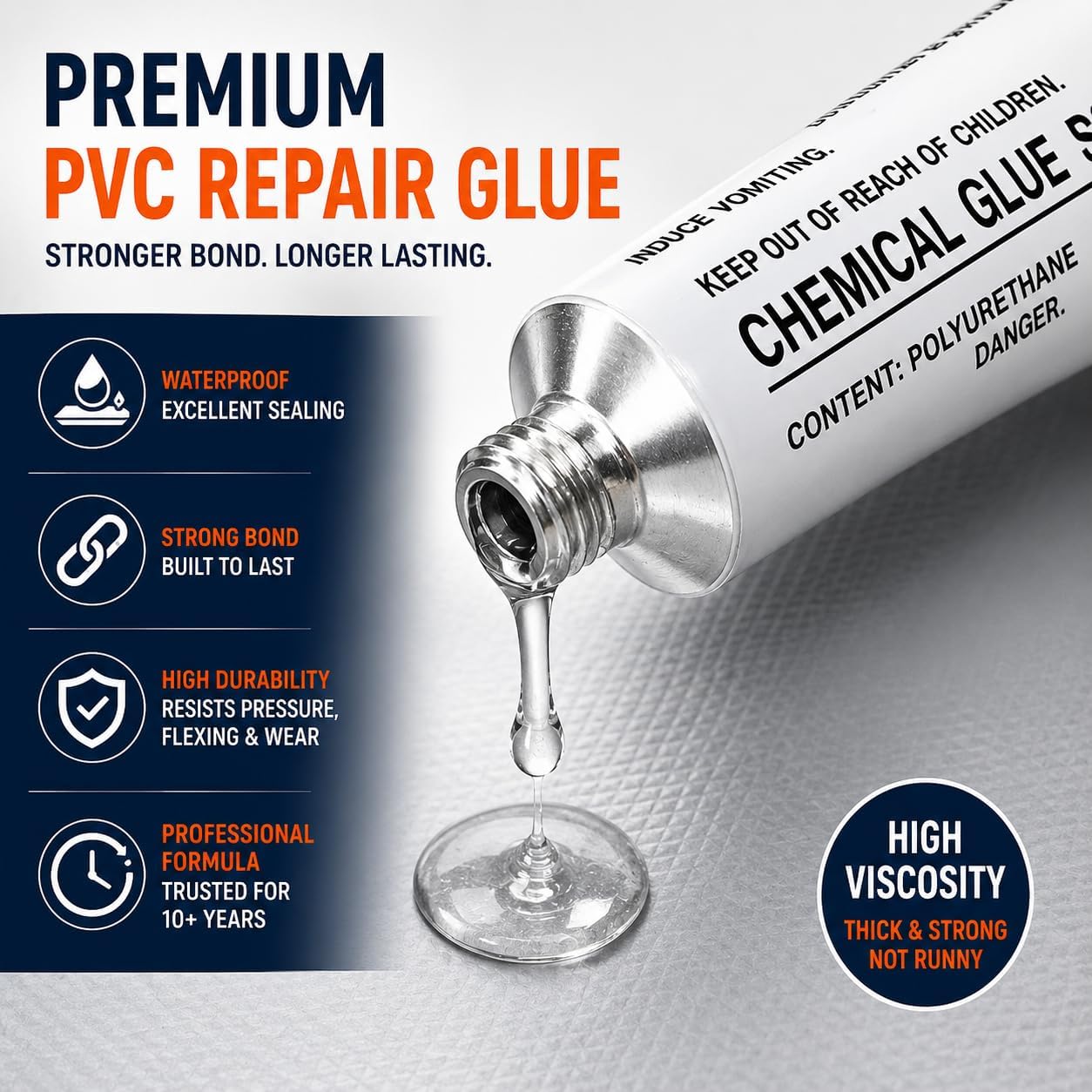 Heavy Duty PVC Repair Kit for Inflatable Boats & Kayaks – Waterproof Permanent Patch Repair with Large PVC Patches, Adhesive, Tools & Gloves image 4